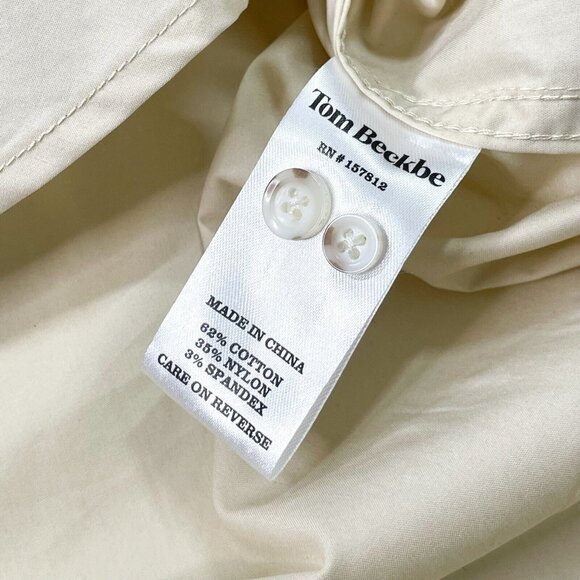 Tom Beckbe Tidewater Button Down Shirt Short Sleeve- Mens Small- NWT! - Picture 5 of 7